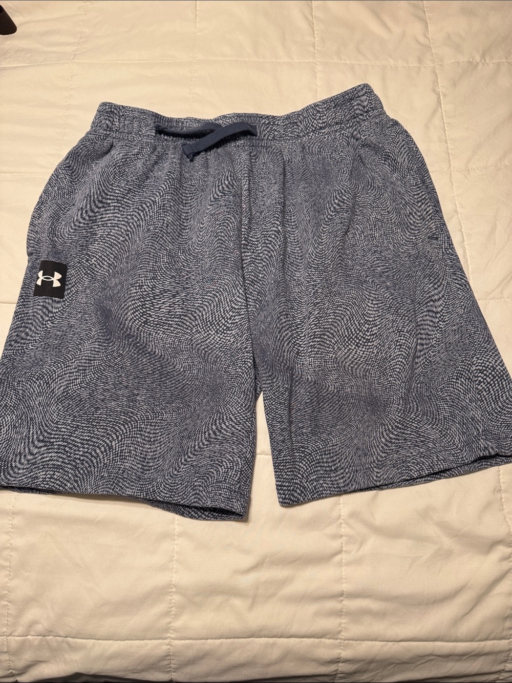 Under Armour Men's Navy Micro-Pattern Athletic Shorts